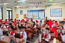Hà Nội: Thầy trò trường Tiểu học Nam Thành Công rộn ràng đón năm học mới