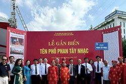 Hà Nội có thêm phố Phan Tây Nhạc