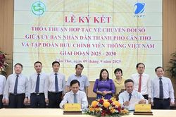 TP. Cần Thơ và Tập đoàn VNPT ký thỏa thuận hợp tác chuyển đổi số