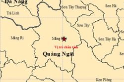 Quảng Ngãi xảy ra một trận động đất 4.5 độ độ richter