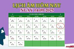 Lịch âm 14/9 - Âm lịch hôm nay 14/9 chính xác nhất - lịch vạn niên 14/9/2025