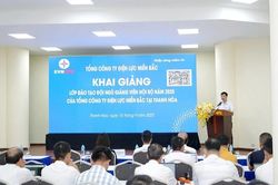 EVNNPC khai giảng Khóa đào tạo Giảng viên nội bộ năm 2025 tại Thanh Hóa