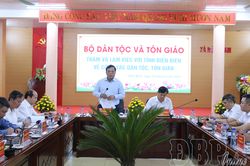 Đoàn công tác Bộ Dân tộc và Tôn giáo làm việc tại tỉnh Điện Biên
