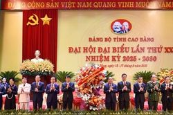 Bộ trưởng Lương Tam Quang dự, chỉ đạo Đại hội đại biểu Đảng bộ tỉnh Cao Bằng lần thứ XX