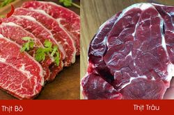 Mẹo phân biệt thịt bò với thịt lợn, thịt trâu giả bò