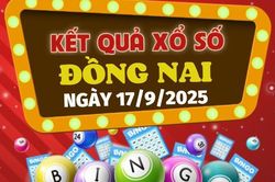 Kết quả xổ số Đồng Nai hôm nay 17/9/2025 - XSDN 17/9