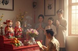 Bài văn khấn Thần Tài – Thổ Địa ngày mùng 1 tháng 8 âm lịch