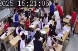 'Các em học sinh lớp 7 trong vụ cô giáo bị túm tóc không vô cảm'