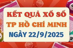 Kết quả xổ số TP.HCM hôm nay 22/9/2025 - XSHCM 22/9