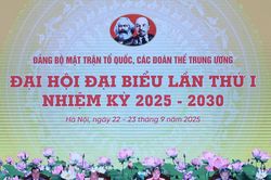 Khai mạc Đại hội đại biểu Đảng bộ Mặt trận Tổ quốc, các đoàn thể Trung ương lần thứ I