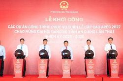 An Giang khởi công, khởi động 10 dự án phục vụ Tuần lễ cấp cao APEC 2027