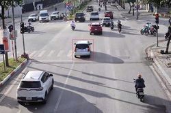 Camera AI phát hiện gần 1.800 xe vi phạm giao thông trên một tuyến phố Hà Nội
