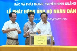 Báo và phát thanh, truyền hình Quảng Trị tổ chức phát động ủng hộ Nhân dân Cuba