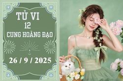 Tử vi 12 cung hoàng đạo ngày 26/9: Thiên Bình vượng tài, Kim Ngưu chững lại