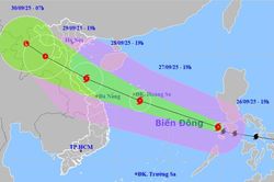 Bão số 10 (Bualoi) đã vào Biển Đông, hướng thẳng Bắc Trung bộ