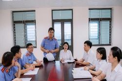 VKSND khu vực 2, tỉnh Ninh Bình phối hợp tổ chức 4 phiên tòa rút kinh nghiệm trực tuyến