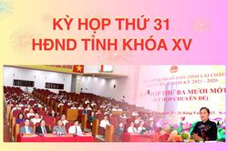 15 Nghị quyết được thông qua tại kỳ họp thứ ba mươi mốt HĐND khóa XV