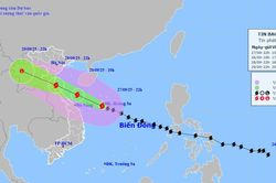 Tin mới nhất cơn bão số 10: Bão di chuyển nhanh, giật cấp 15 cách Đà Nẵng 350km
