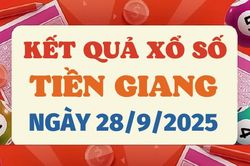 Kết quả xổ số Tiền Giang hôm nay 28/9/2025 - XSTG 28/9