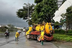 Hà Nội khẩn trương tiêu thoát nước phòng chống úng ngập