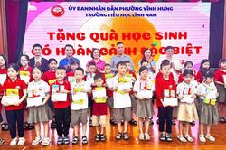 'Trung thu yêu thương' - Tết đoàn viên ấm áp tại Trường Tiểu học Lĩnh Nam