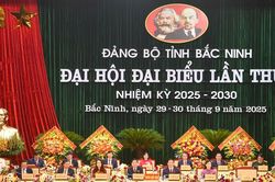 Khai mạc trọng thể Đại hội đại biểu Đảng bộ tỉnh Bắc Ninh lần thứ I, nhiệm kỳ 2025 - 2030