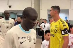 CĐV thích thú khi Kante 'phớt lờ' Ronaldo