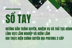 Sổ tay hướng dẫn về thẩm quyền, nhiệm vụ và thủ tục hành chính lĩnh vực lâm nghiệp, kiểm lâm
