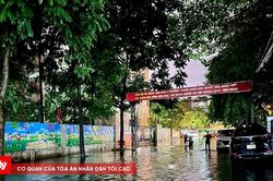 Chỉ còn hơn 20 điểm ngập tại Hà Nội