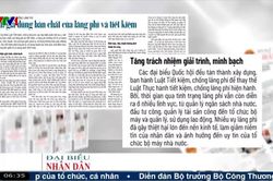 Điểm báo VTV1: Đánh giá đúng bản chất của lãng phí và tiết kiệm