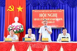 Trưởng Đoàn ĐBQH tỉnh tiếp xúc cử tri trước Kỳ họp thứ 10