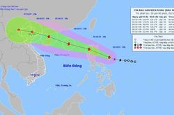 Dự báo, ngày 4/10, bão đi vào Biển Đông và có khả năng mạnh thêm