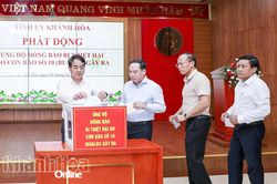 Khánh Hòa ủng hộ gần 2,4 tỷ đồng giúp đồng bào bị thiệt hại do cơn bão số 10