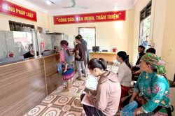 Trung tâm Phục vụ hành chính công xã Thắng Mố tạo thuận lợi cho nhân dân