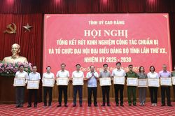 Hội nghị tổng kết rút kinh nghiệm công tác chuẩn bị và tổ chức Đại hội đại biểu Đảng bộ tỉnh lần thứ XX, nhiệm kỳ 2025 - 2030