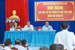 Đại biểu Quốc hội tỉnh Cà Mau tiếp xúc cử tri tại xã An Trạch