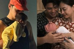 Chồng Ngô Thanh Vân khoe cảnh bế con gái đầu lòng bằng 1 tay, ái nữ sở hữu má 'bánh bao' đáng yêu hết nấc
