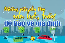 Những việc cần làm sau lụt, bão để bảo vệ gia đình