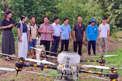 Xã Vĩnh Thanh trình diễn mô hình sản xuất lúa hữu cơ