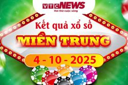XSMT 4/10 - Trực tiếp kết quả xổ số miền Trung hôm nay 4/10/2025