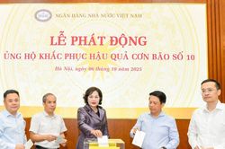 Ngành ngân hàng phát động ủng hộ đồng bào bị thiệt hại do bão số 10