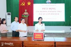 Các địa phương ở tỉnh Đồng Nai ủng hộ đồng bào khắc phục thiệt hại bão lũ