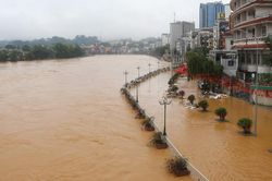 Lũ trên các sông tại Cao Bằng đang lên rất nhanh
