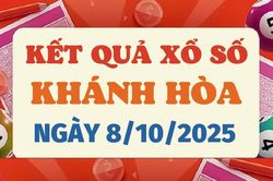 Trực tiếp kết quả xổ số Khánh Hòa hôm nay 8/10/2025 - XSKH 8/10