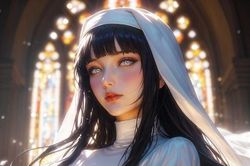 Hinata hóa cô dâu kiều diễm nhờ AI, fan Naruto 'ngất ngây'