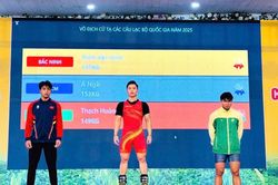 Bắc Ninh giành nhất toàn đoàn tại Giải vô địch cử tạ các câu lạc bộ quốc gia năm 2025