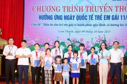 Nghệ An tổ chức truyền thông hưởng ứng ngày Quốc tế Trẻ em gái