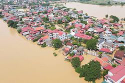 Thời tiết ngày 12/10: Lũ trên sông Thương (Bắc Ninh) vẫn trên báo động 3