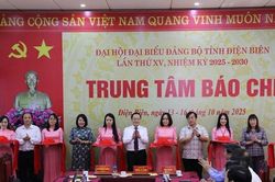 Khai trương Trung tâm Báo chí phục vụ Đại hội Đảng bộ tỉnh Điện Biên lần thứ XV