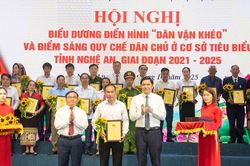 Nghệ An biểu dương 151 điển hình 'Dân vận khéo', điểm sáng quy chế dân chủ ở cơ sở giai đoạn 2021 – 2025